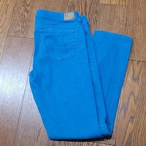 American Eagle Blue Stretch Jeans